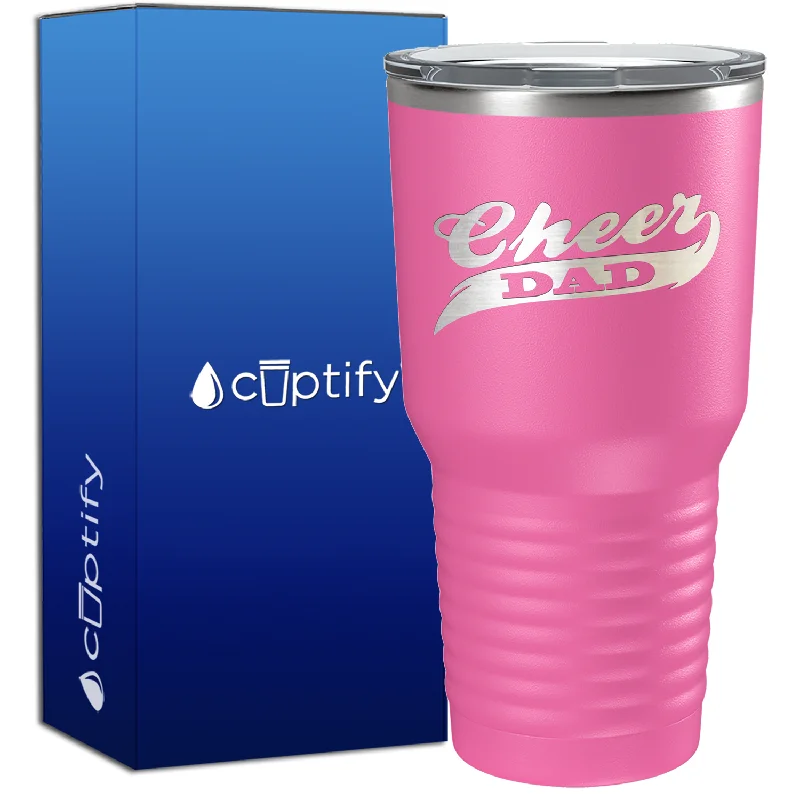 Compact shot glass cup-Cheer Dad 30oz Cheer Tumbler