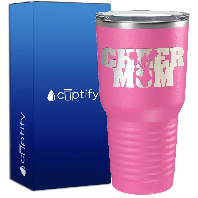 Lightweight aluminum tumbler-Cheer Mom 30oz Cheer Tumbler