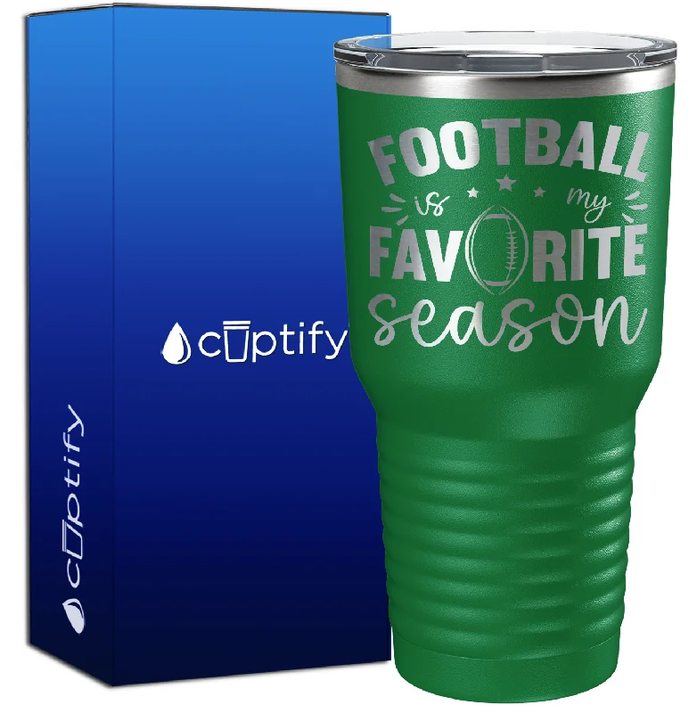 Sports hydration water cup-Football is my Favorite Season 30oz Football Tumbler